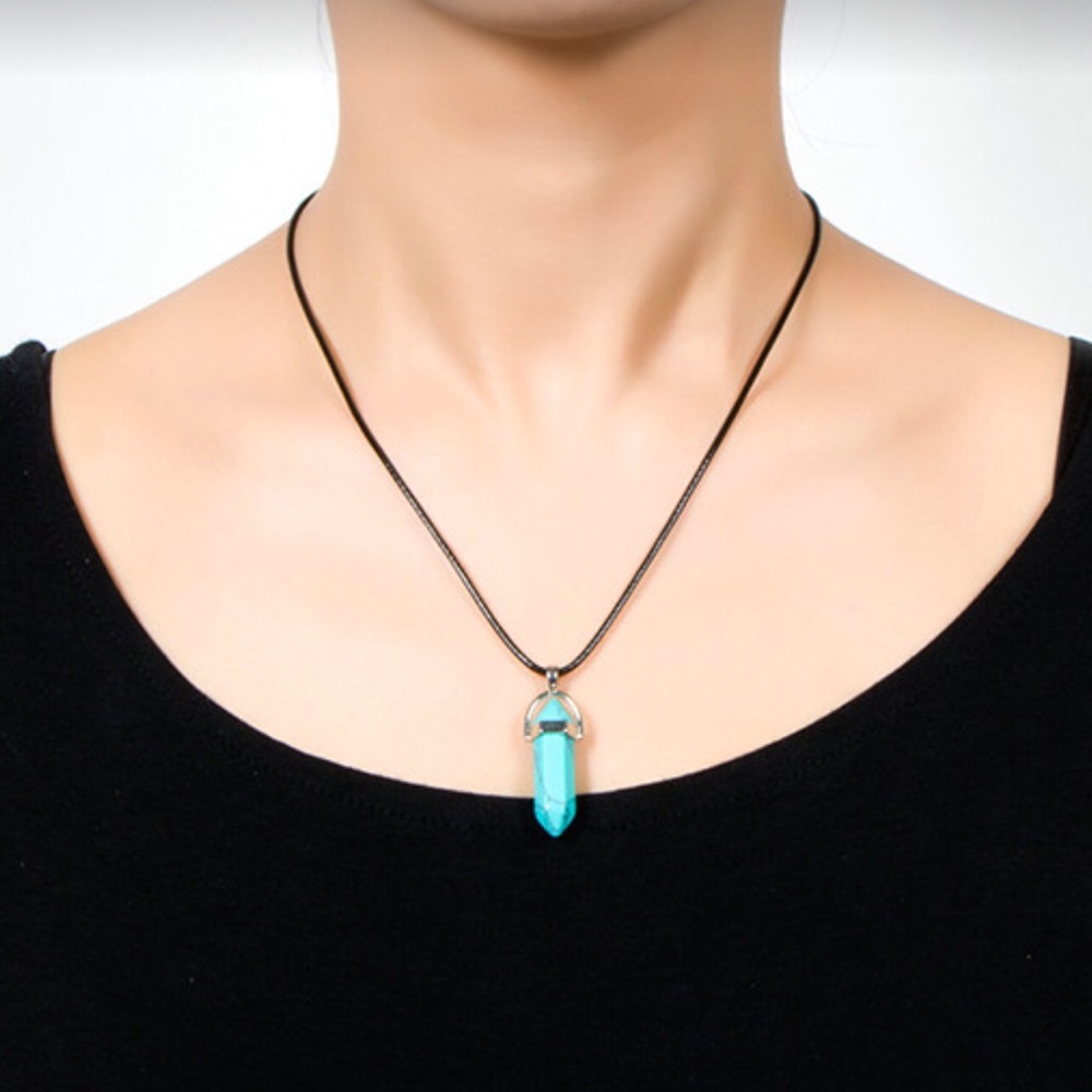 Natural healing stone necklace